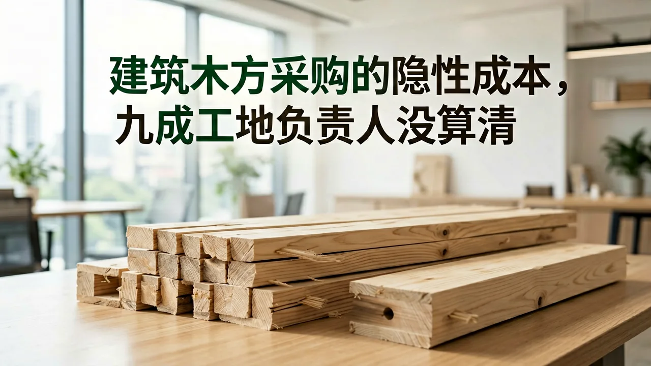 建筑木方采购的隐性成本,九成工地负责人没算清